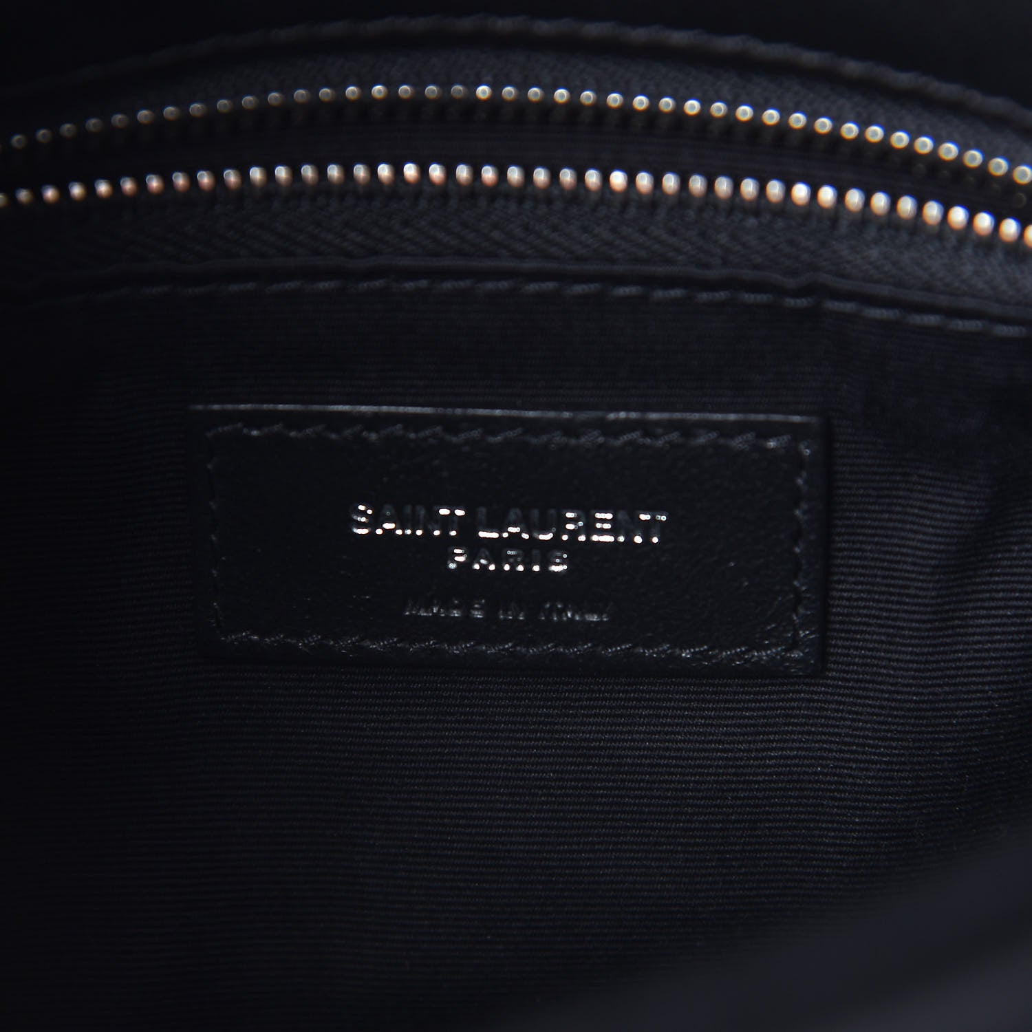 Saint Laurent Lambskin Quilted Toy Loulou Puffer Monogram Chain Satchel Black 5 of 7
