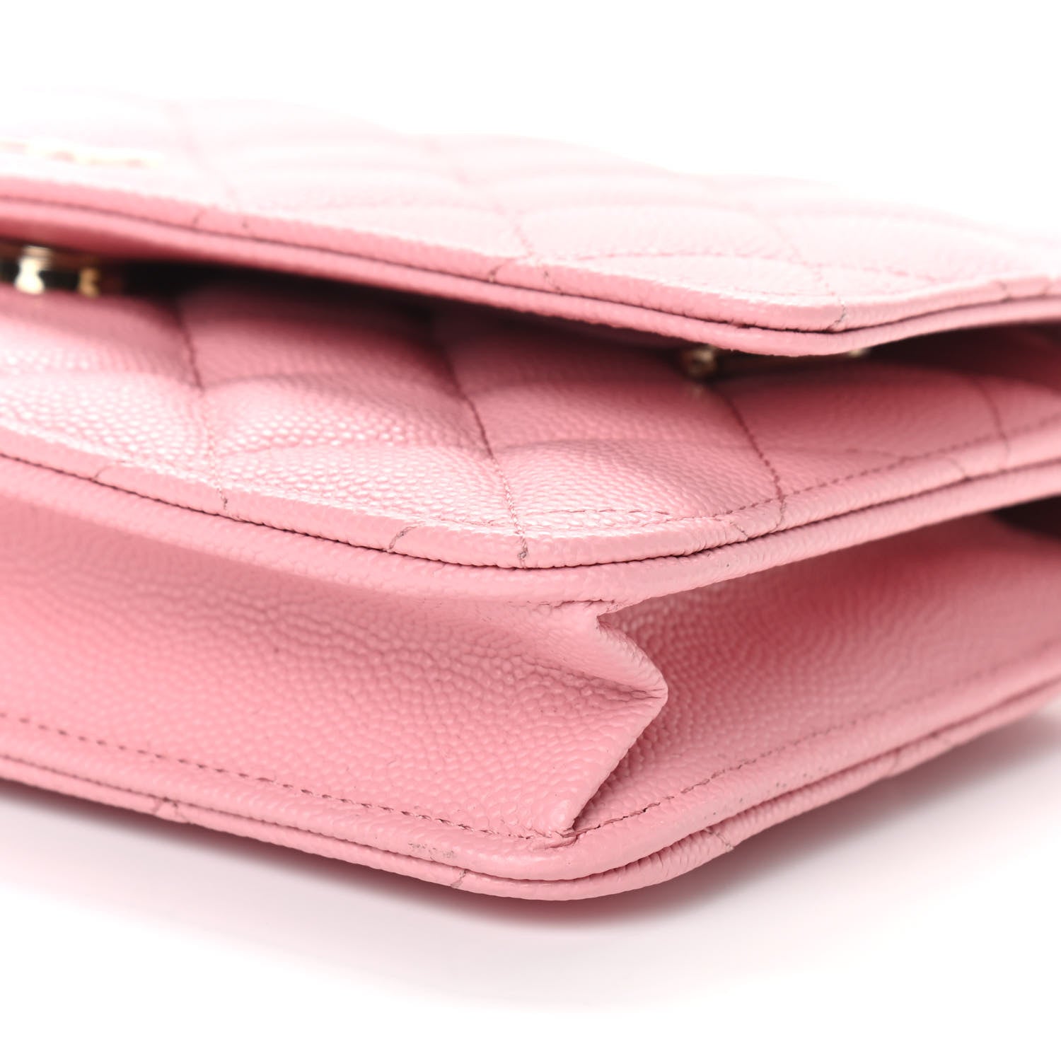 Chanel Caviar Quilted Wallet on Chain WOC Pink 10 of 10