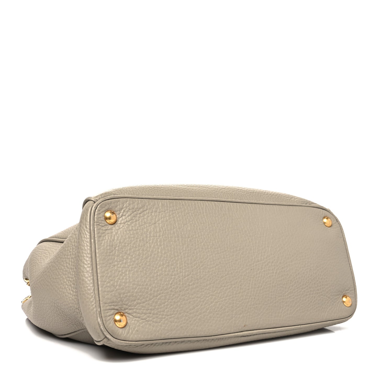 Vitello Daino Large Double Zip Tote Pomice