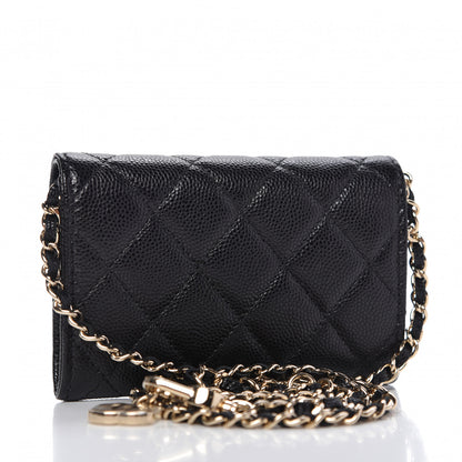 Chanel Caviar Quilted Flap Classic Belt Bag Black 3 of 8