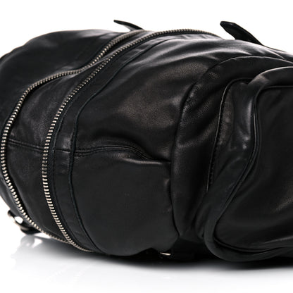 Alexander Wang Lambskin Marti Backpack Bag Washed Black Rhodium Hardware 9 of 9
