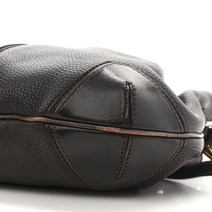 Burberry Grainy Calfskin Willenmore Hobo Black 10 of 12