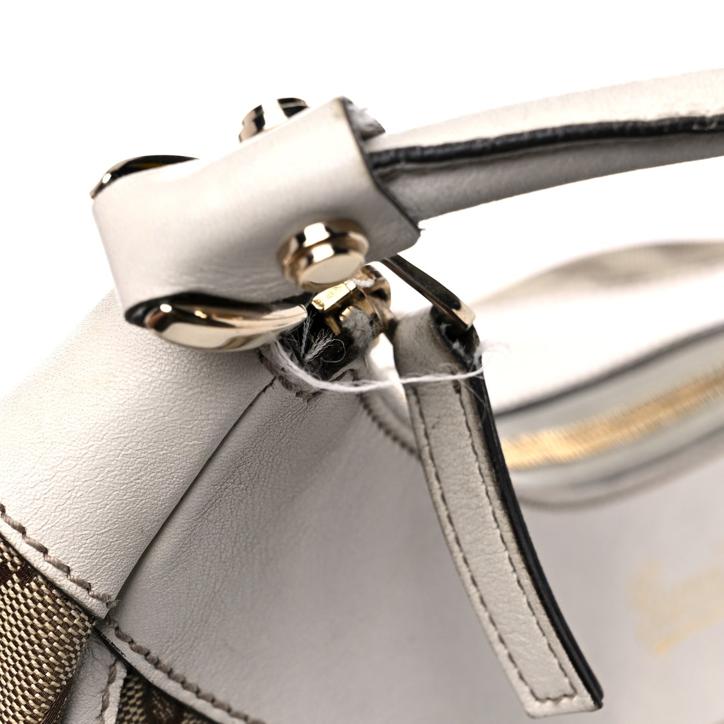 Monogram Large D Gold Hobo Off White