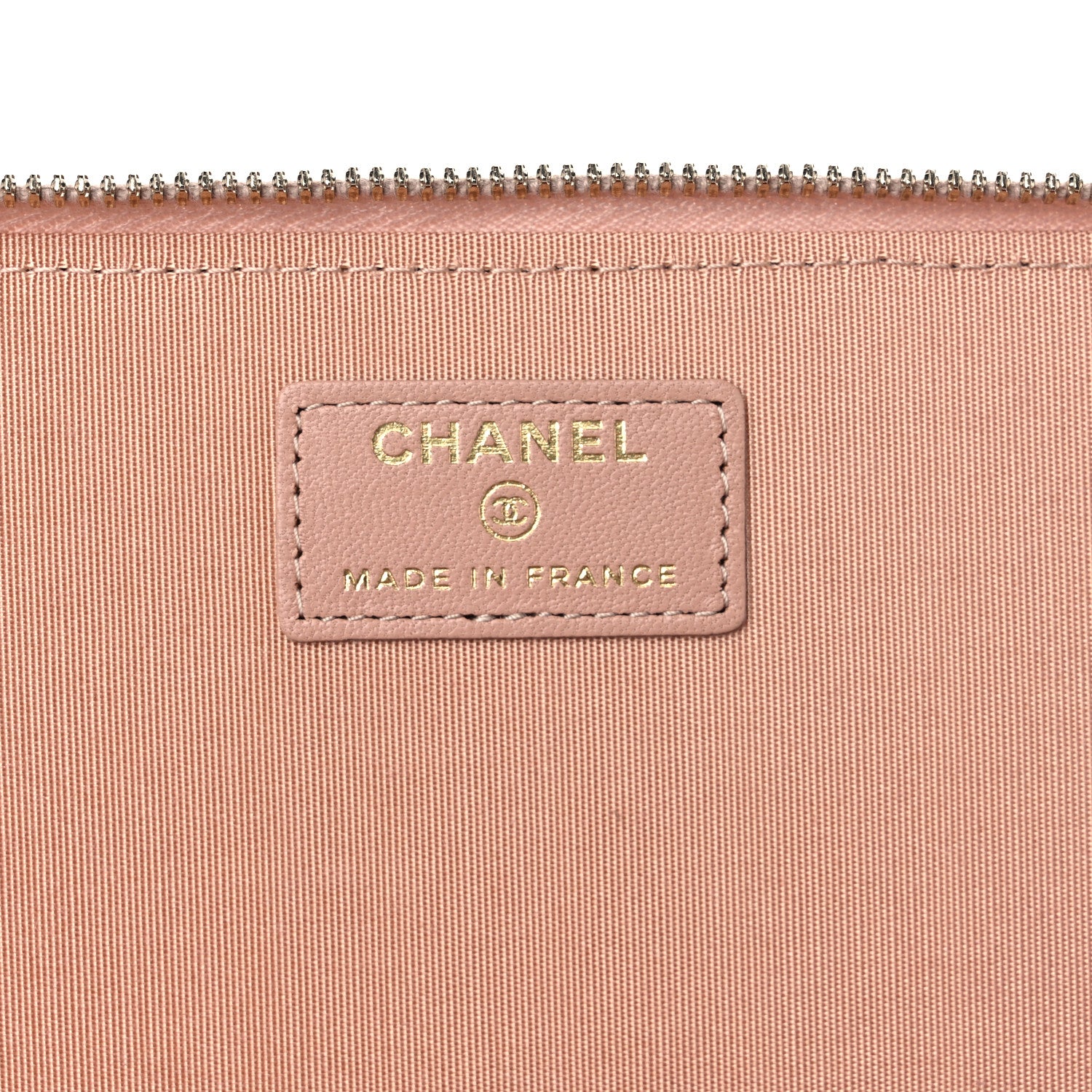 Chanel Lambskin Quilted Small Top Handle Vanity Case With Chain Beige 6 of 10