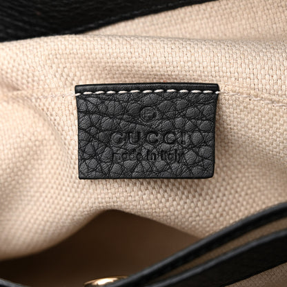 Gucci Pebbled Calfskin Small Soho Chain Shoulder Bag Black 6 of 13