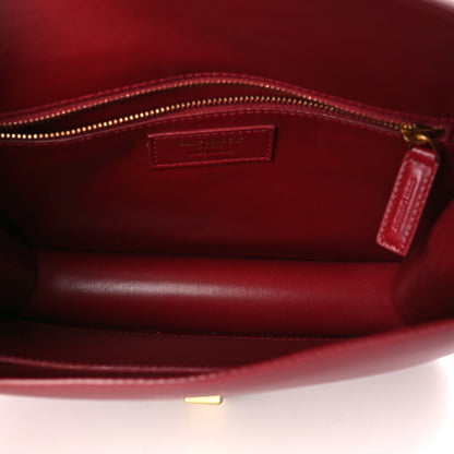 Saint Laurent Smooth Calfskin Carre Satchel Opyum Red 5 of 11