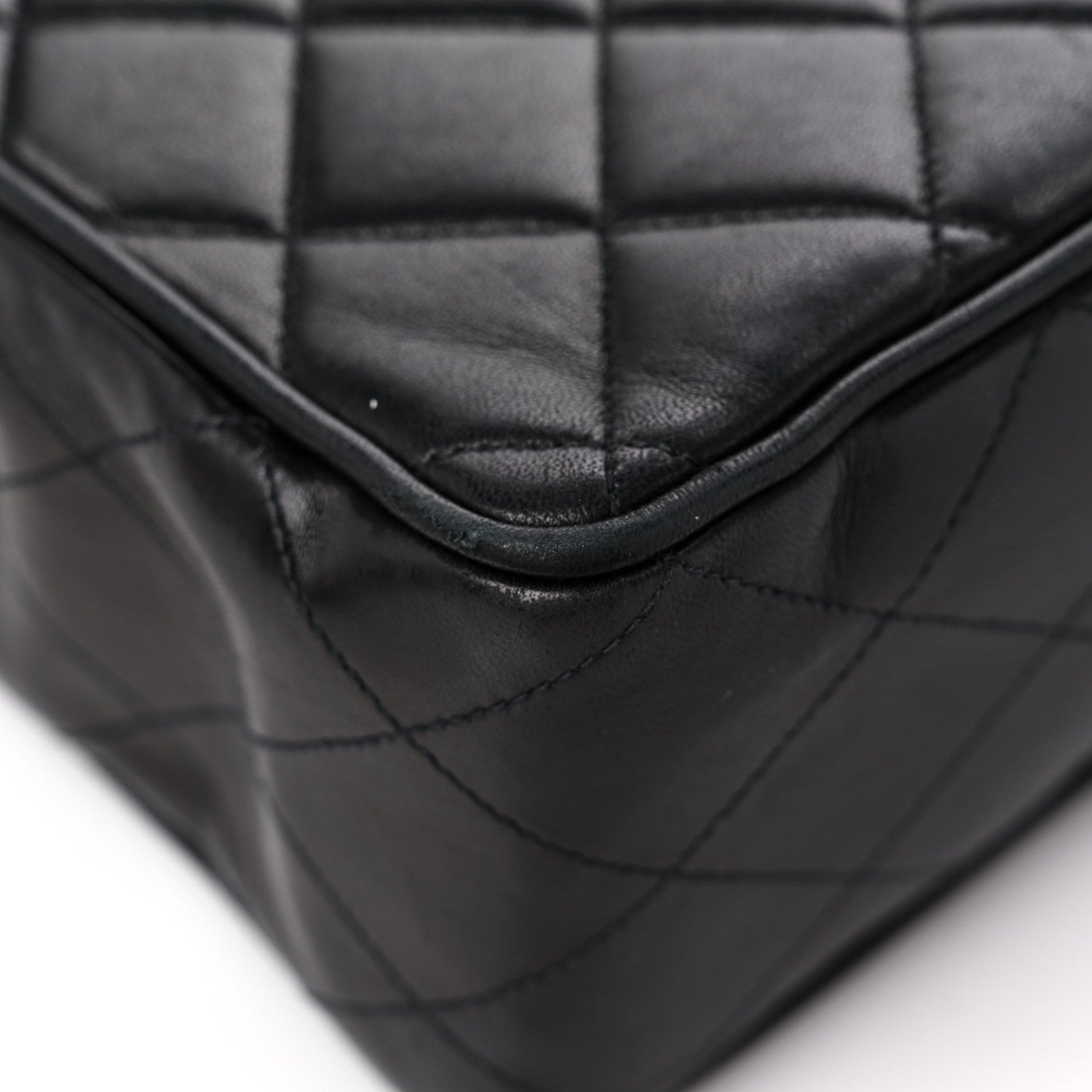 Chanel Lambskin Quilted XL Jumbo Single Flap Black 10 of 18