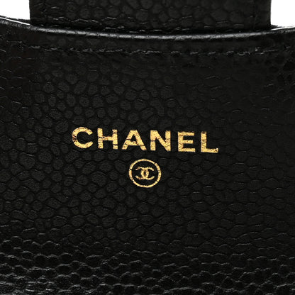 Chanel Caviar Quilted Flap Card Holder Wallet Black 6 of 9