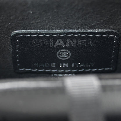 Chanel Lambskin Quilted Chain Around Phone Holder Black 6 of 10