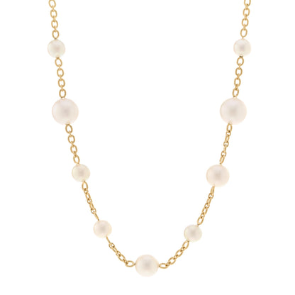 Irene Neuwirth 18K Yellow Gold Akoya South Sea Cultured Pearl Gumball Link Necklace 1 of 4