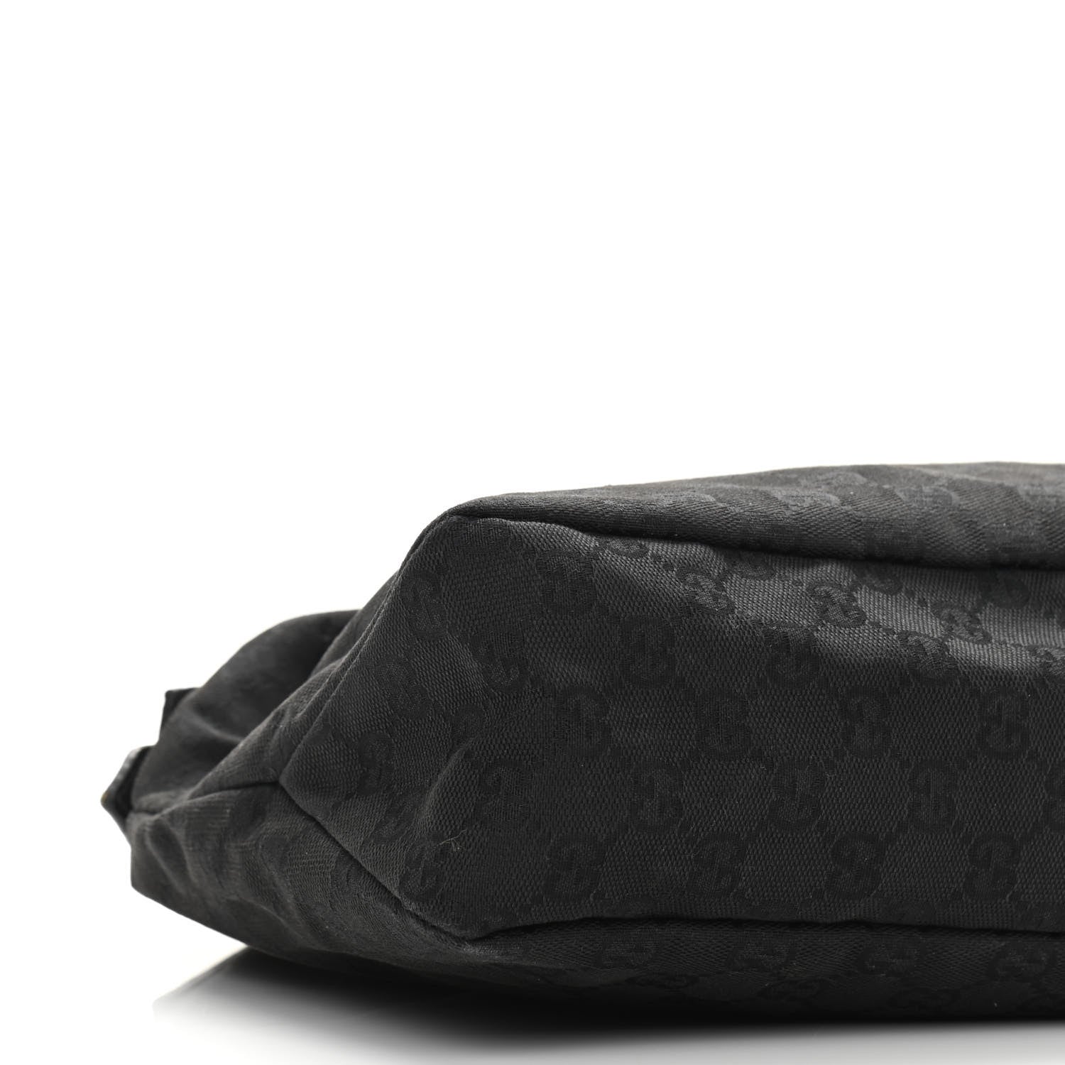 Gucci Monogram Medium Horsebit Chain Hobo Black 8 of 10