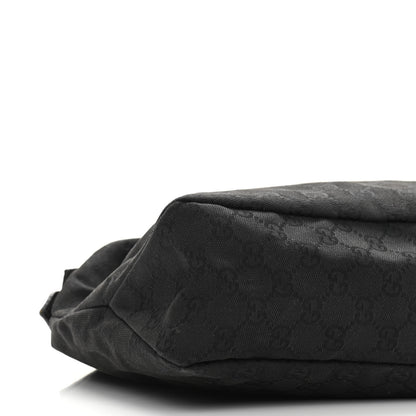 Gucci Monogram Medium Horsebit Chain Hobo Black 8 of 10