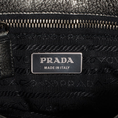 Prada Vitello Daino Small Shoulder Bag Silver 6 of 10