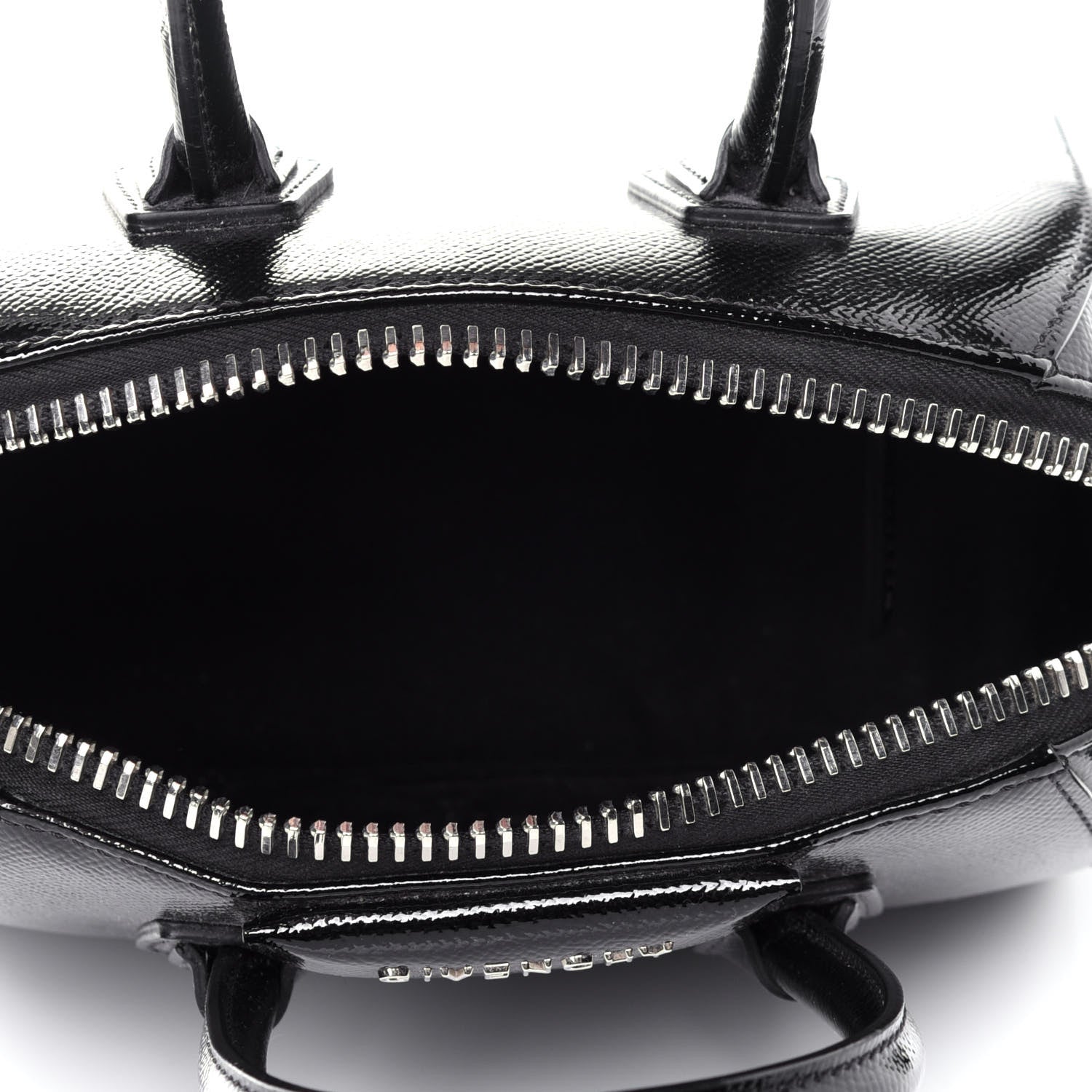 Givenchy Textured Patent Calfskin Mini Antigona Black 6 of 11