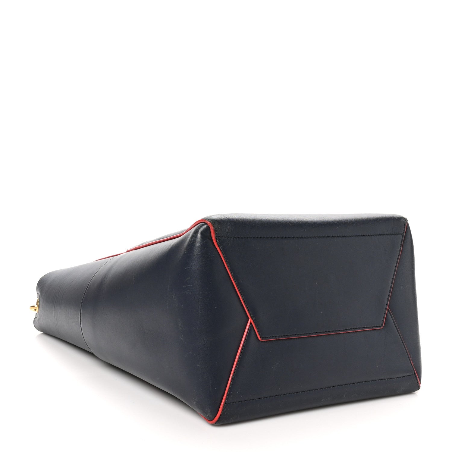Celine Supersoft Calfskin Sangle Bucket Bag Navy 4 of 12