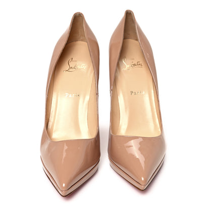 Christian Louboutin Patent Pigalle Plato 120 Pumps 40.5 Nude 2 of 9