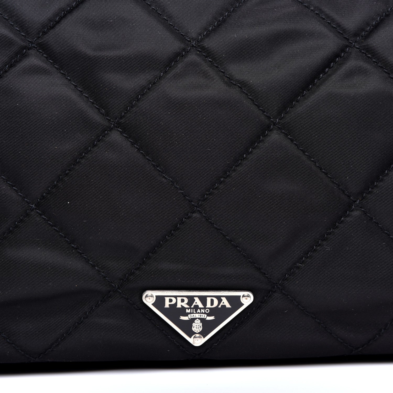 Prada Nylon Tessuto Impuntu Quilted Messenger Black 10 of 12