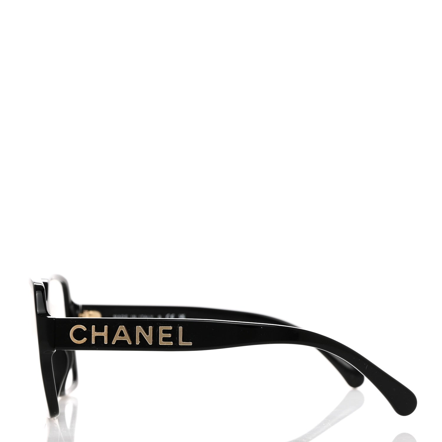 Chanel Acetate Square Blue Light Glasses 5408-S-A Black 3 of 8