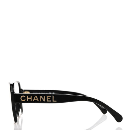 Chanel Acetate Square Blue Light Glasses 5408-S-A Black 3 of 8
