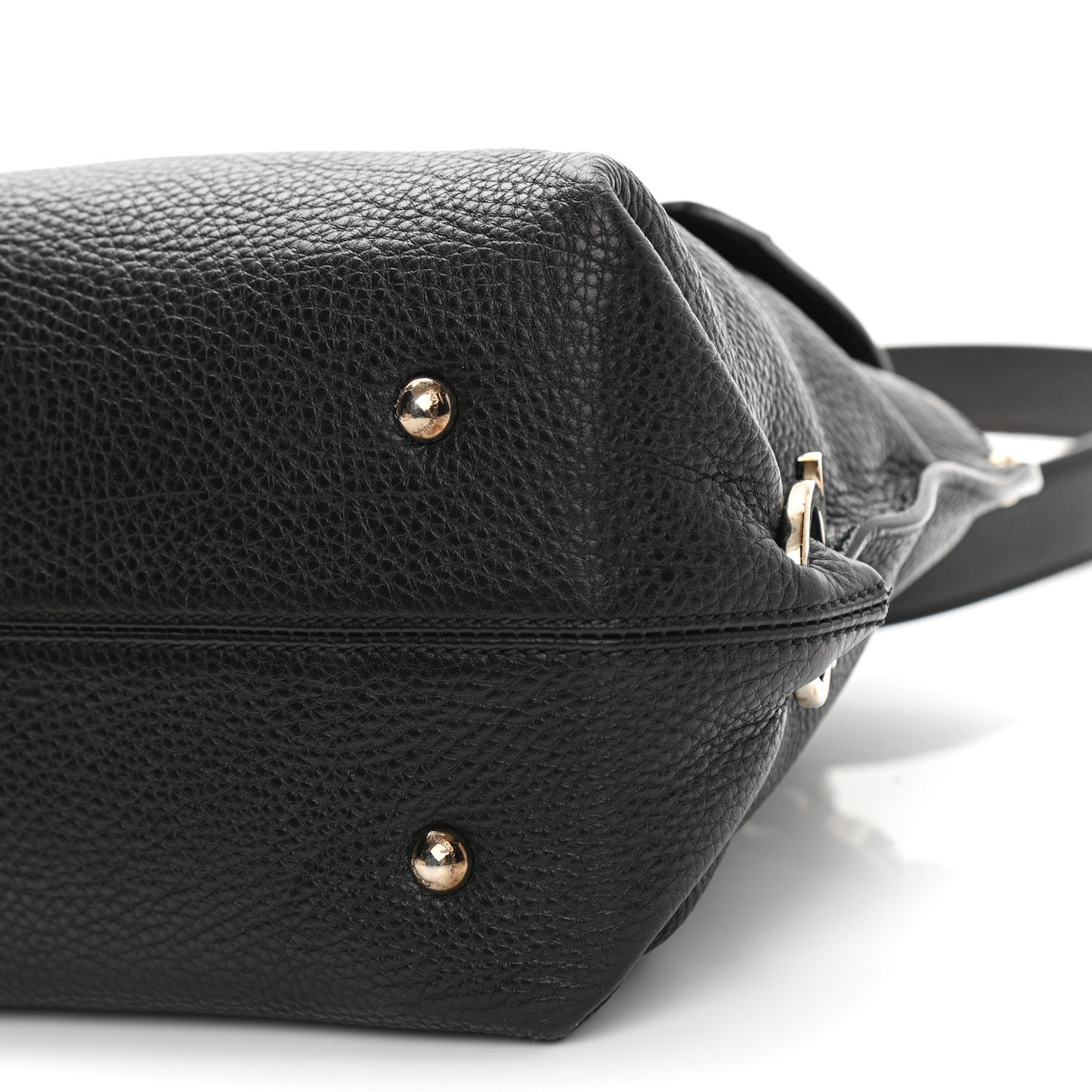 Calfskin Sofia Shoulder Bag Black