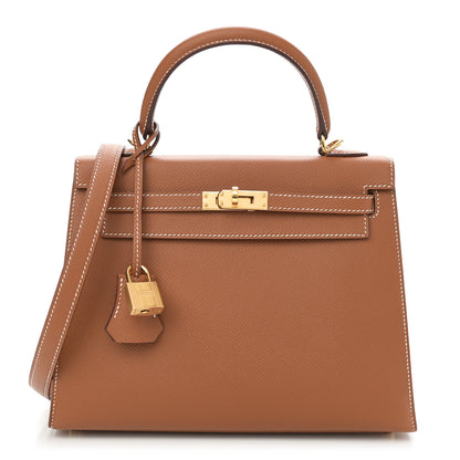 Hermes Epsom Kelly Sellier 25 Gold 1 of 10