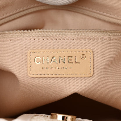 Chanel Lurex Boucle Mini Deauville Tote White 6 of 11