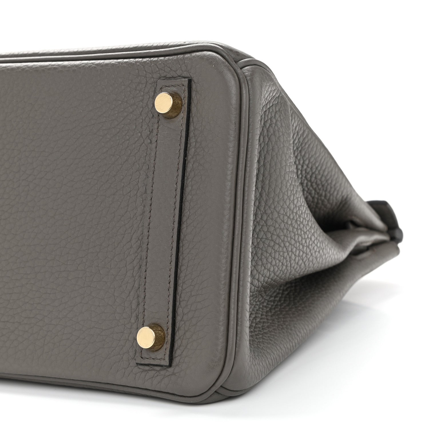 Hermes Taurillon Clemence Birkin 30 Etain 10 of 12