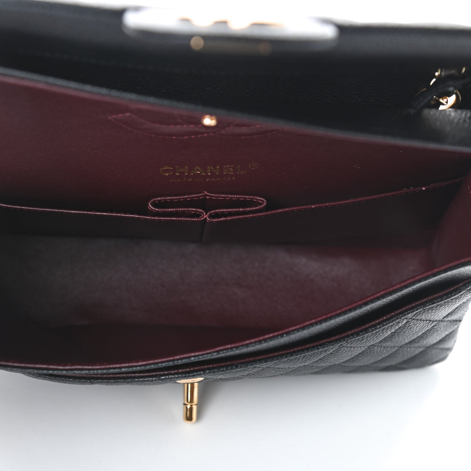 Chanel Caviar Quilted Medium Double Flap Black 5 of 11