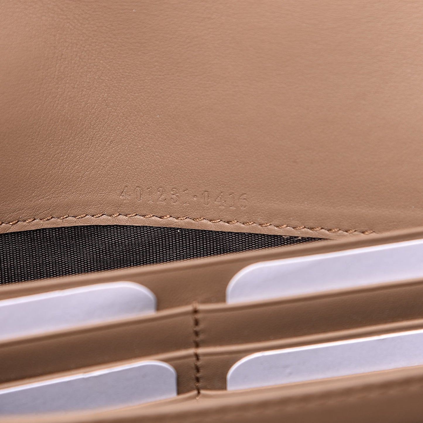 GG Supreme Monogram Mini Dionysus Chain Wallet Beige Taupe