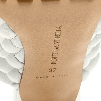 Bottega Veneta Nappa Padded Intreccio The Curve Sandals 37 Optic White 6 of 8