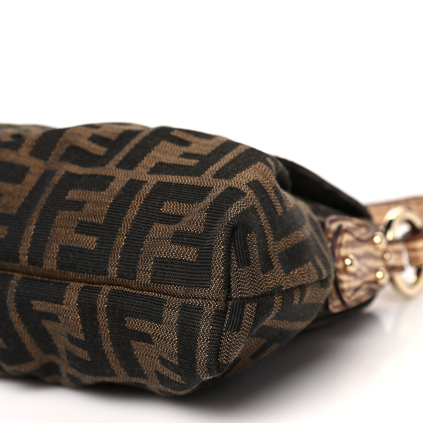 Zucca Cuoio Lucido Small Chef Shoulder Bag Tobacco Bois de Rose