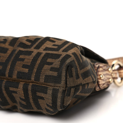 Fendi Zucca Cuoio Lucido Small Chef Shoulder Bag Tobacco Bois de Rose 9 of 9