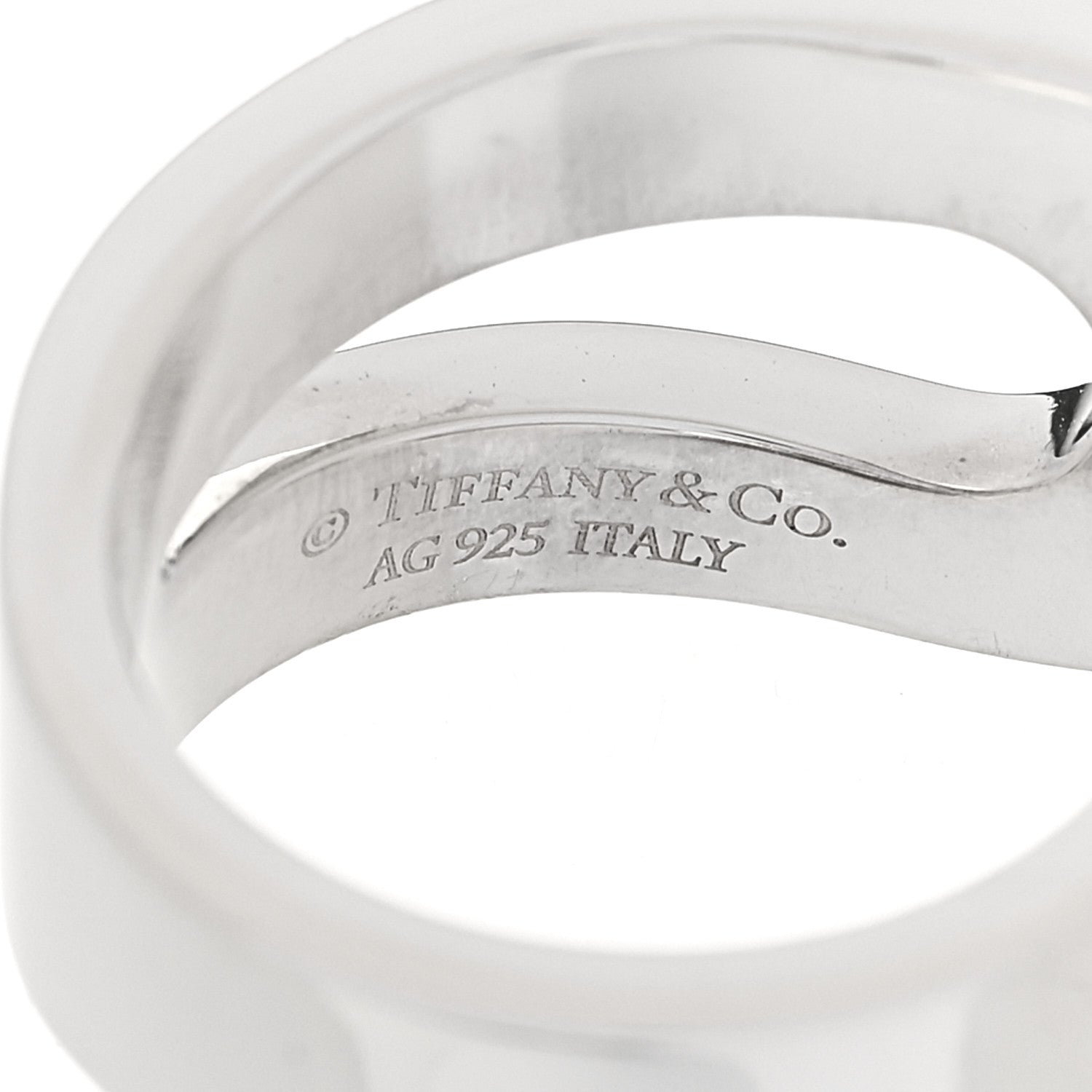 Tiffany Sterling Silver Out of Retirement Loop Ring 53 6.25 4 of 5