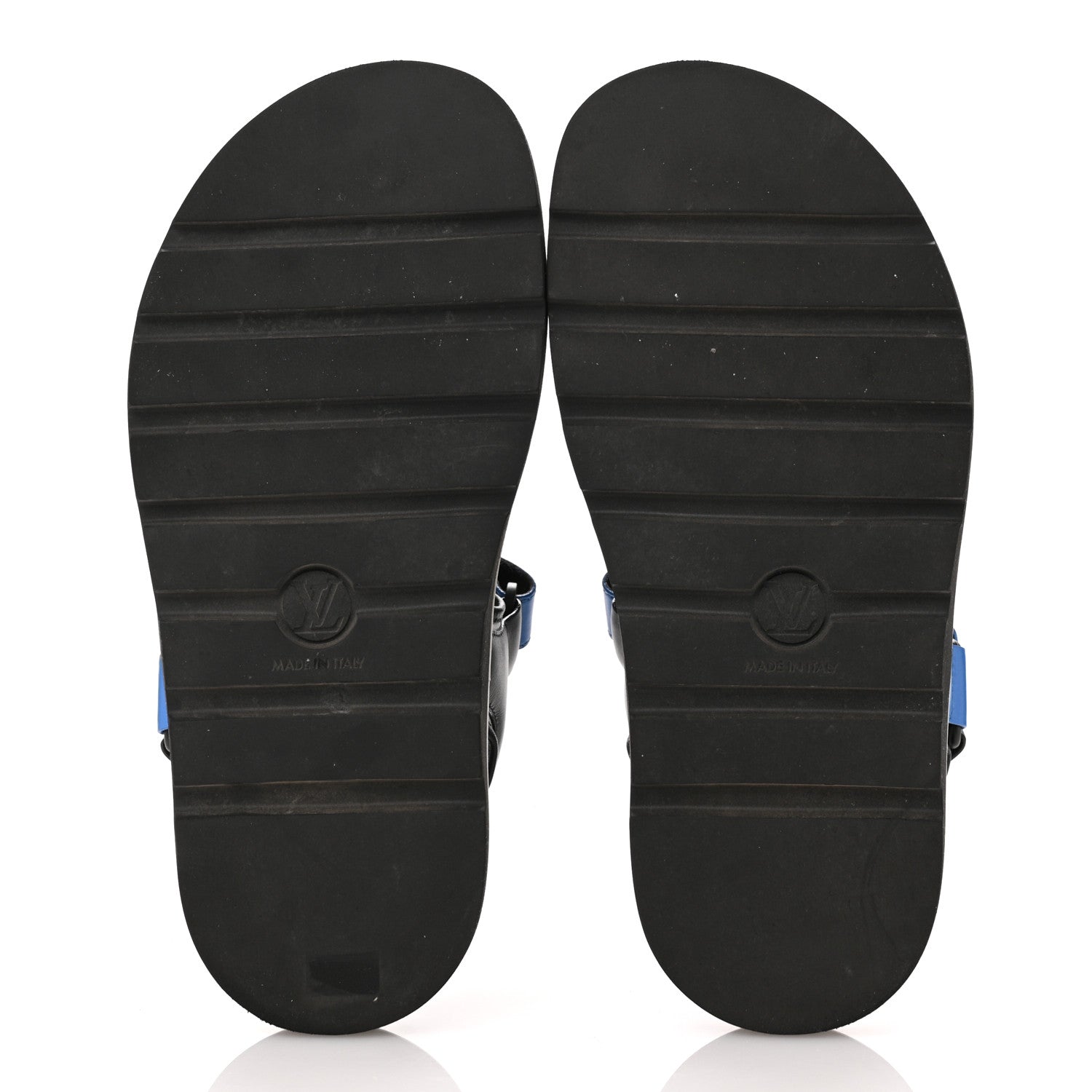 Louis Vuitton Calfskin Monogram Pool Pillow Flat Comfort Sandals 41 Blue 6 of 10