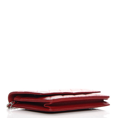 Chanel Caviar Quilted Wallet On Chain WOC Red 4 of 12