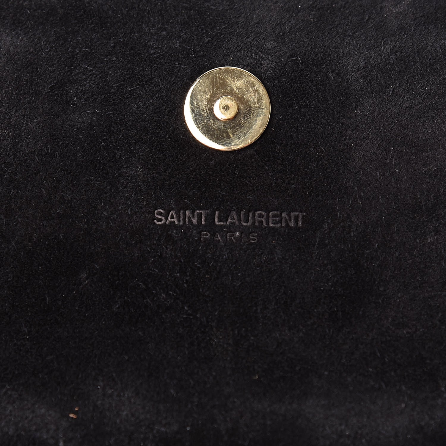 Saint Laurent Metallic Calfskin Monogram Cassandre Clutch Ciad 10 of 18