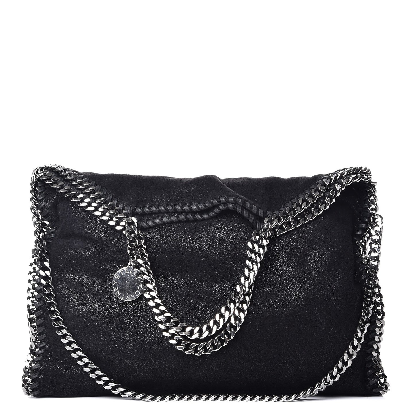 Shaggy Deer Falabella Fold Over Tote Black