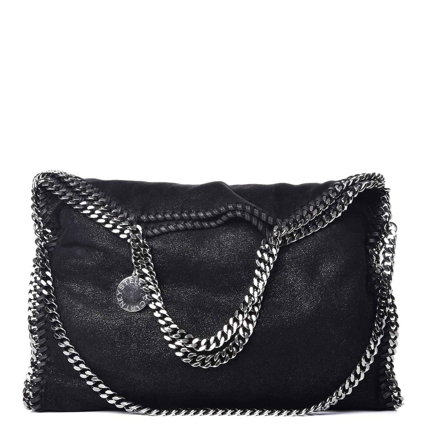 Stella McCartney Shaggy Deer Falabella Fold Over Tote Black 1 of 11