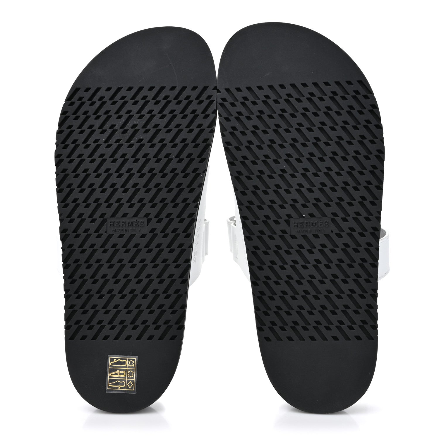 Hermes Calfskin Womens Chypre Sandals 40.5 White 5 of 9