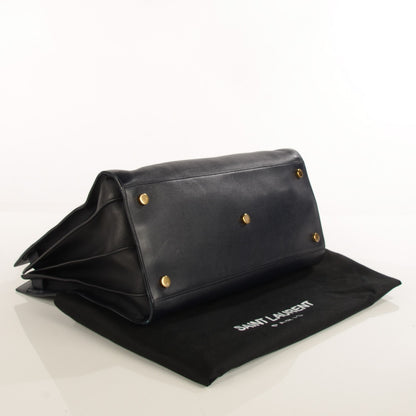 Saint Laurent Calfskin Large Sac de Jour Carryall Navy Blue 4 of 8
