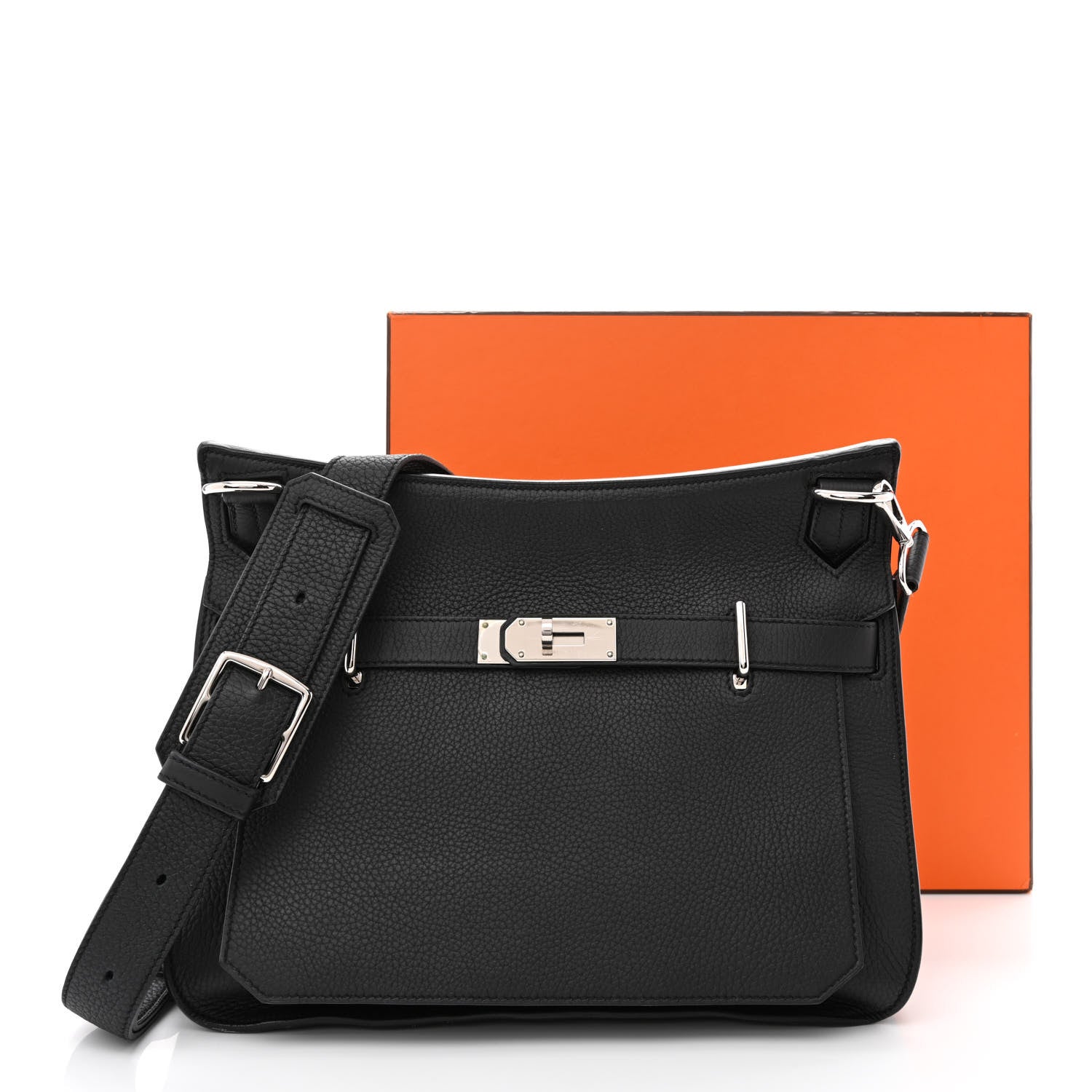 Hermes Taurillon Clemence Jypsiere 34 Black 11 of 11