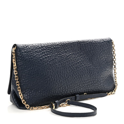 Burberry Signature Grain Medium Mildenhall Crossbody Bag Blue Carbon 3 of 16