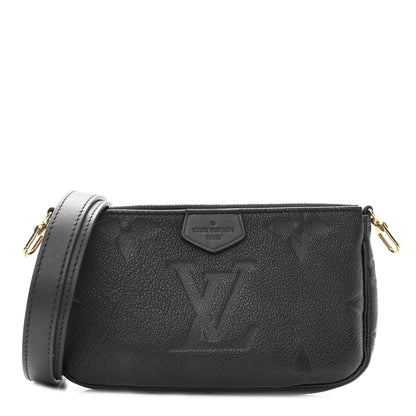 Louis Vuitton Empreinte Monogram Giant Multi Pochette Accessories Large Pochette Black 1 of 9