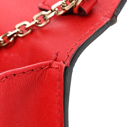 Valentino Garavani Calfskin VLogo Inlay Chain Pouch Rouge Pur White 17 of 17