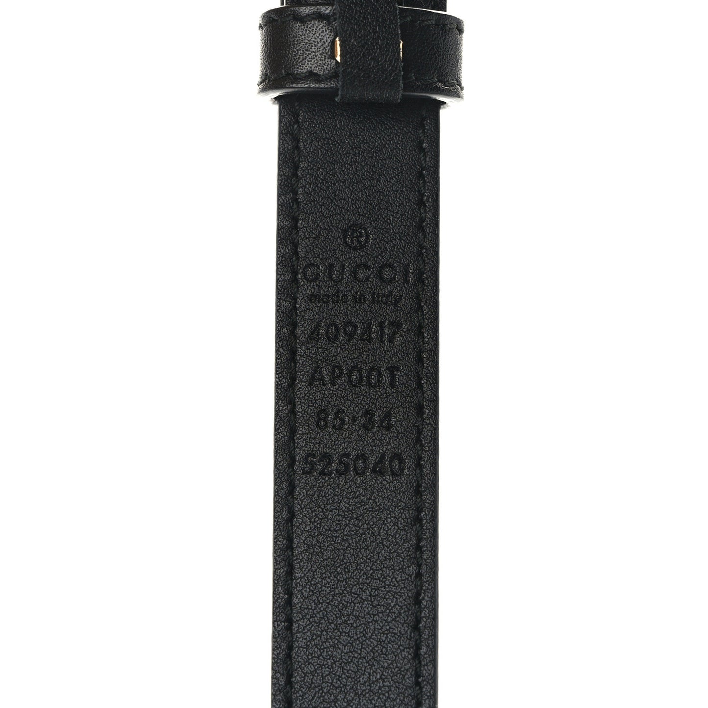 Calfskin Double G 20mm Belt 85 34 Black