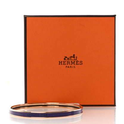 Hermes Enamel Uni Bangle 65 Pourpre 6 of 6