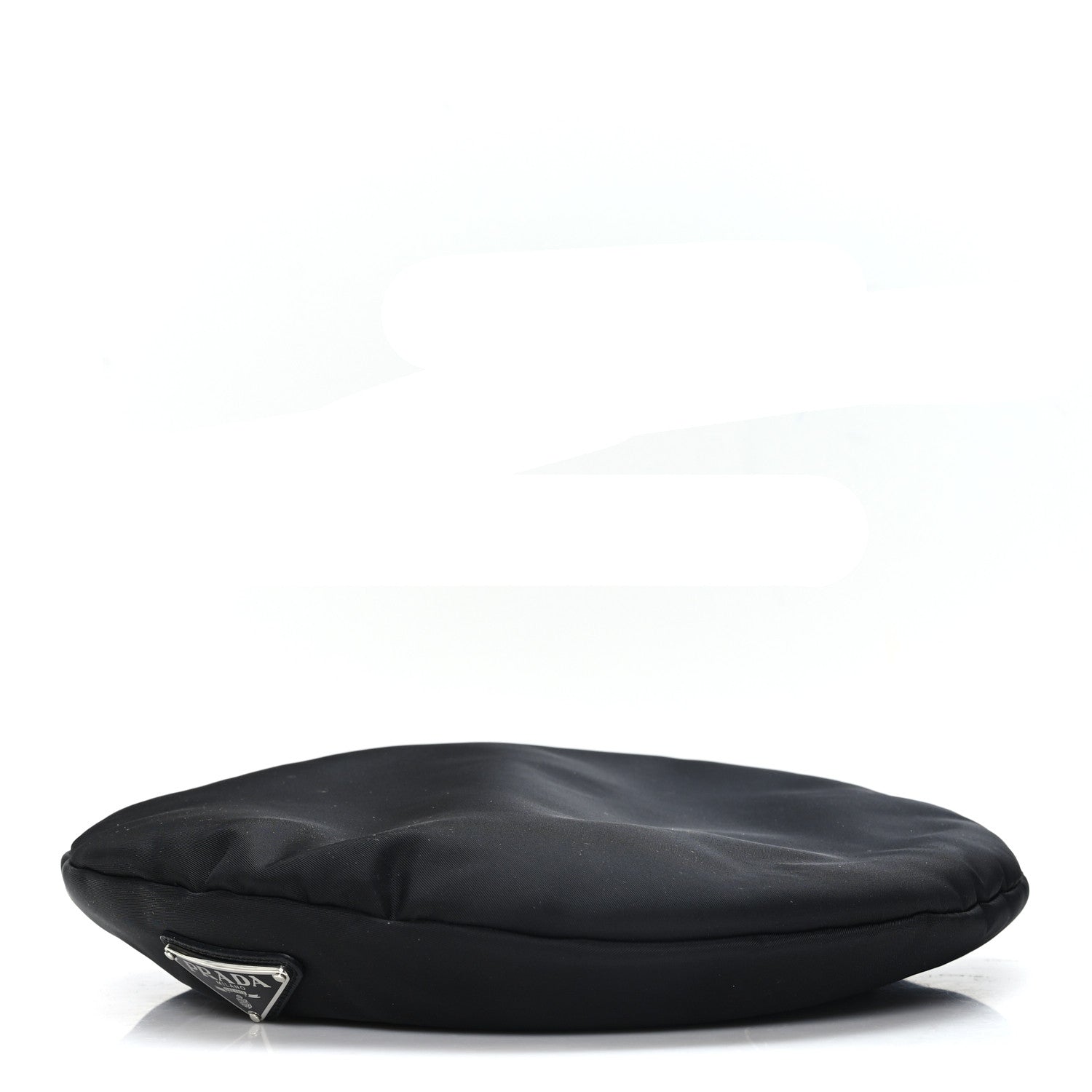 Prada Re-Nylon Metal Triangle Logo Beret L Black 1 of 8