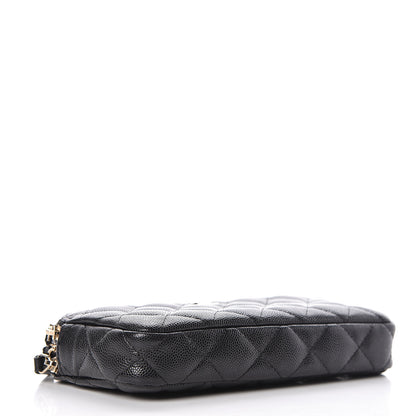 Chanel Caviar Quilted Small Clutch With Chain Black 4 of 11