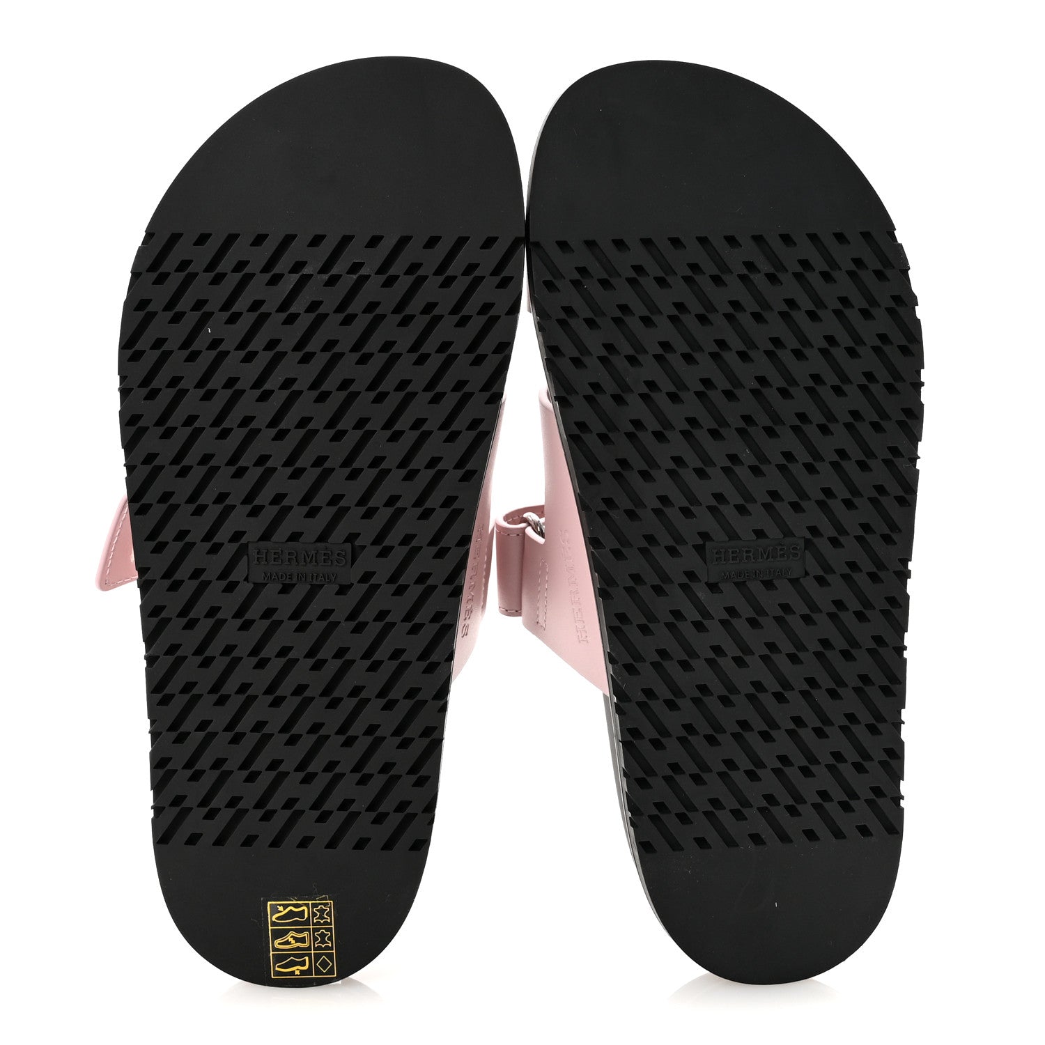 Hermes Calfskin Womens Chypre Sandals 37 Rose Cancan 6 of 10