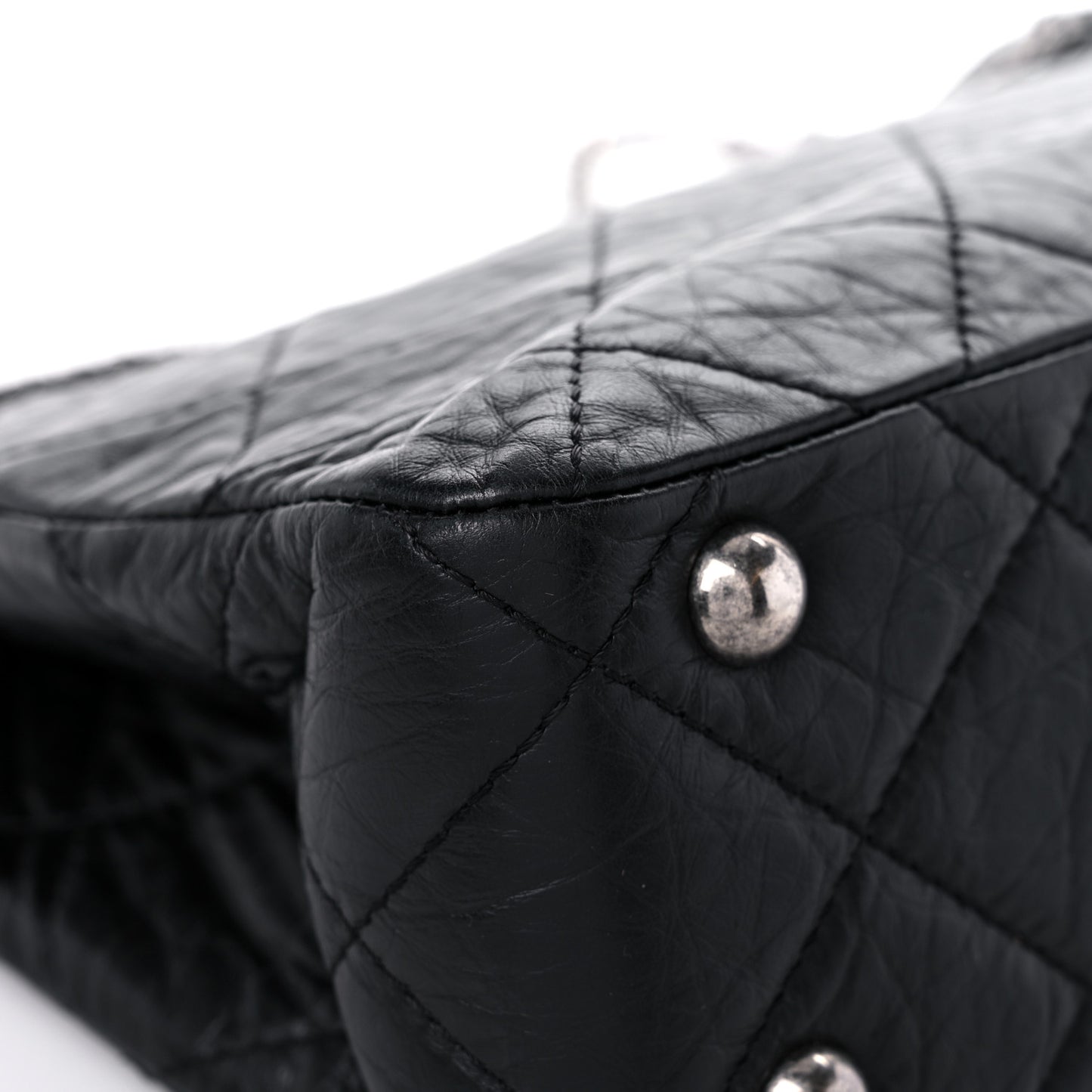 Aged Calfskin Reissue 2.55 Tote Black